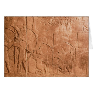 Cartão O cerco de Alammu pelo exército de Sennacherib