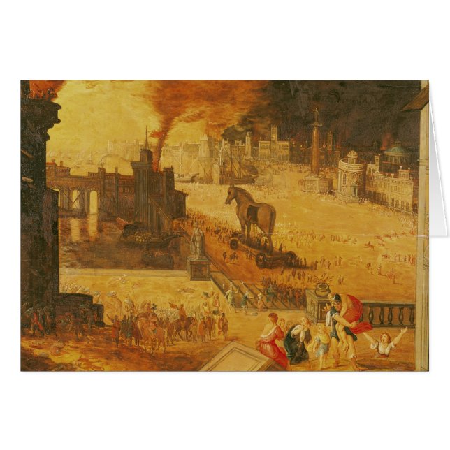 Cartão O cerco de Troy (Frente Horizontal)
