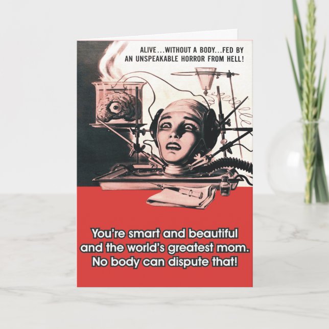 Cartão O Cérebro Que Não Morreria (Frente)