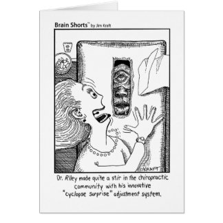 Cartão O cérebro Shorts dos "a surpresa Cyclops" por Jim