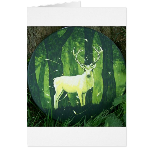 Cartão O cervo branco (Frente)