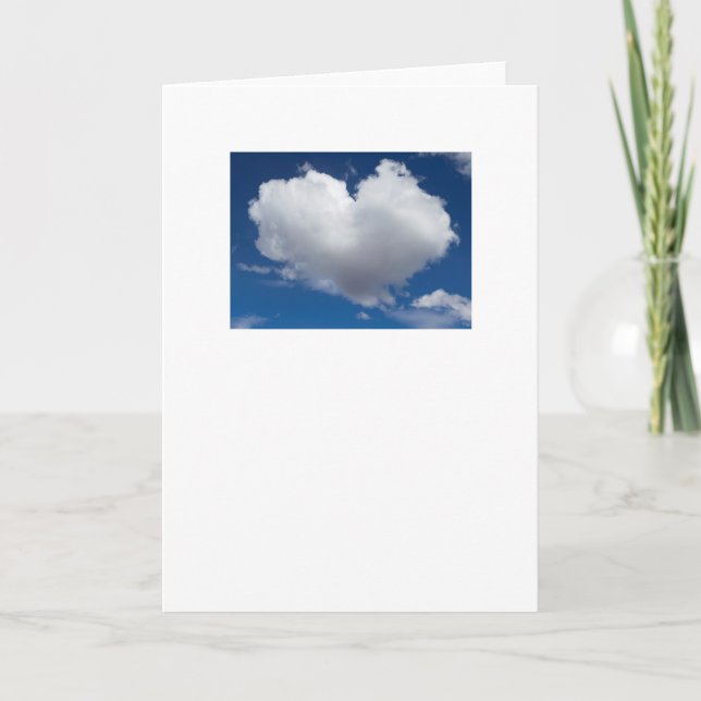 Cartão O céu diz o amor (Frente)