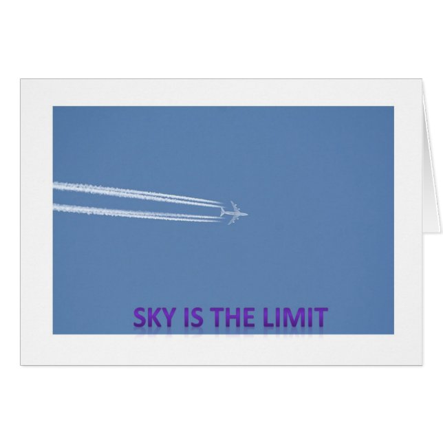 Cartão o céu é o limite (Frente Horizontal)