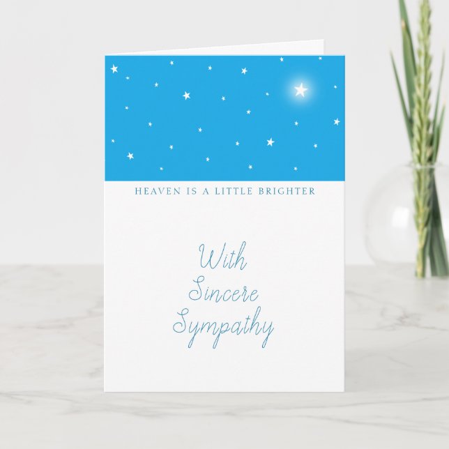 Cartão O Céu é um Cachorro Mais Brilhante ou Qualquer Sim (Frente)