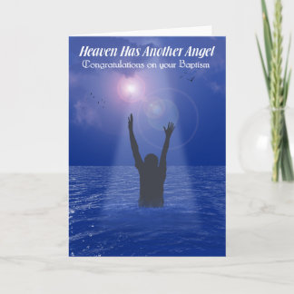 CARTÃO O CÉU TEM UM OUTRO ANJO (O HOMEM)