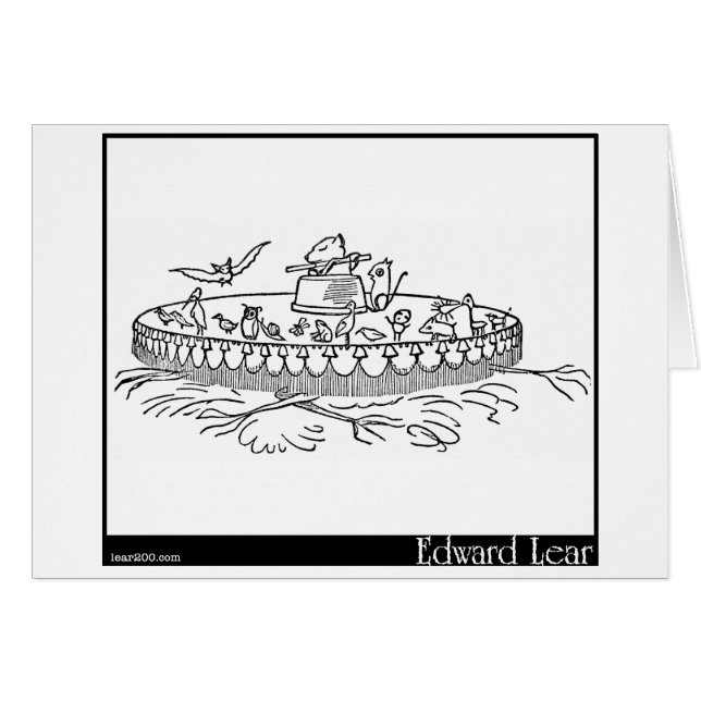 Cartão O chapéu de Quangle Wangle (Frente Horizontal)