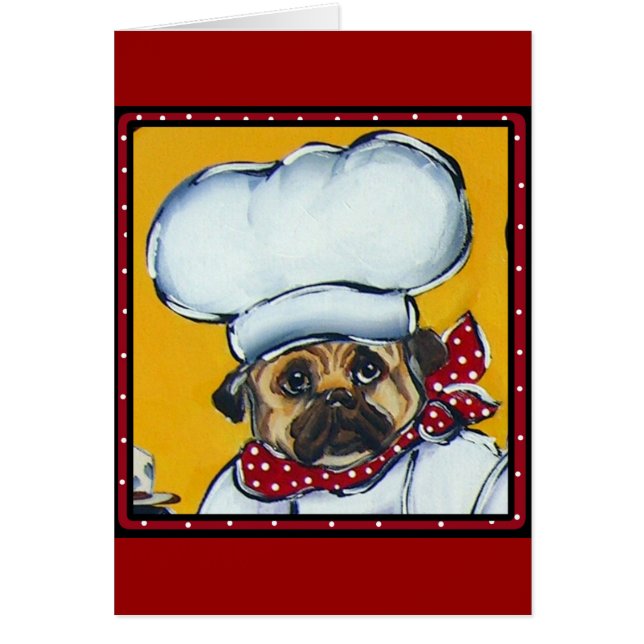 Cartão O Chef Pug (Frente)