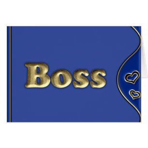 Cartão O chefe