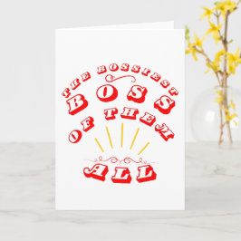 Cartão O Chefe Mais Alto De Todos Eles