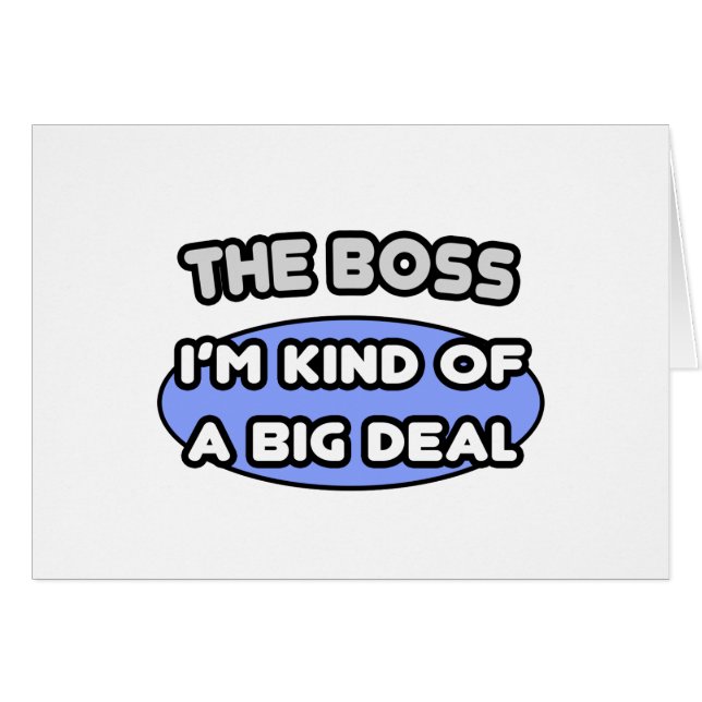 Cartão O Chefe... meio que um grande negócio (Frente Horizontal)