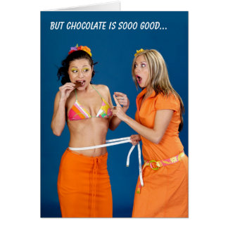 Cartão O chocolate é sooo bom