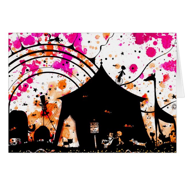 Cartão o circo veio à cidade (Frente Horizontal)
