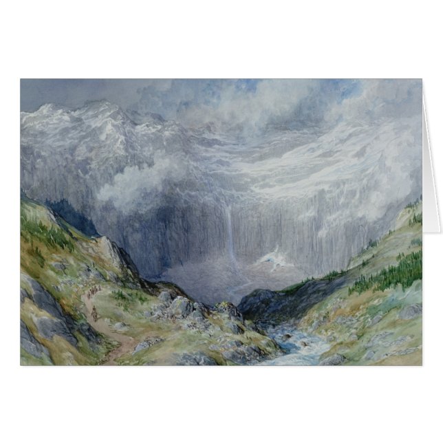 Cartão O Cirque em Gavarnie, 1882 (Frente Horizontal)