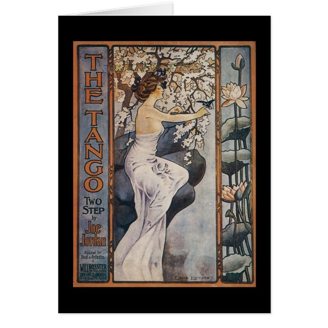 Cartão O Cobrir de canalização Tango Vintage (Frente)