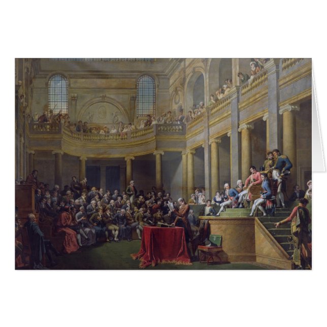 Cartão O comitê de Lyon, o 26 de janeiro de 1802, 1808 (Frente Horizontal)