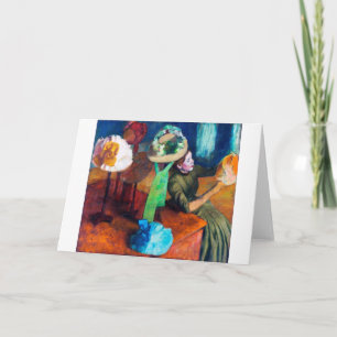 Cartão O Compro Millinery, Edgar Degas