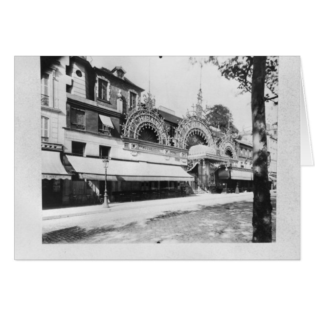 Cartão O concerto de Trianon em Paris (Frente Horizontal)