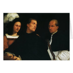 Cartão O Concerto por Tiziano Arte Fino Vintage Renascime