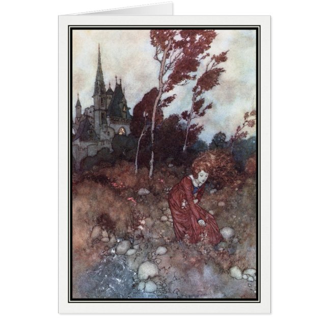 Cartão O Conto do Vento de Edmund Dulac (Frente)