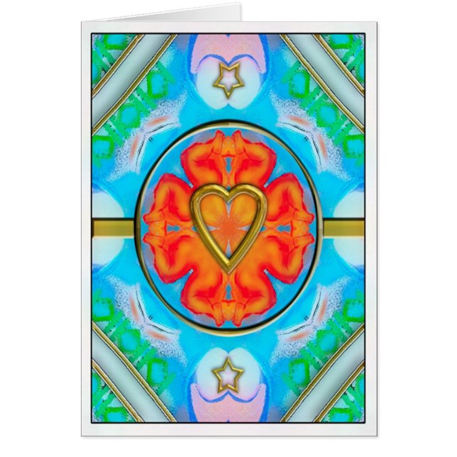 Cartão o coração dos meus aggel (Frente)