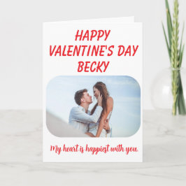 Cartão O Coração é o Mais Feliz - Dia dos Namorados