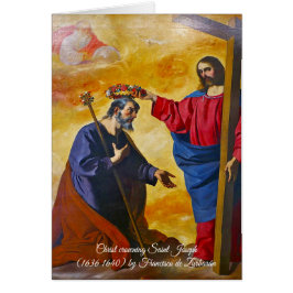 Cartão O coroamento do Santo Joseph