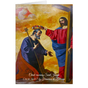 Cartão O coroamento do Santo Joseph