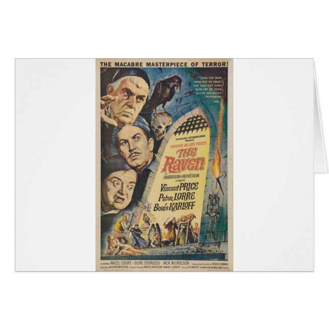 Cartão O CORVO por Philip J. Riley (Frente Horizontal)