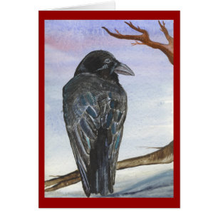 Cartão O crepúsculo do corvo