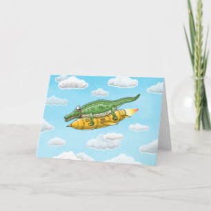 Cartão O Croc do Foguete
