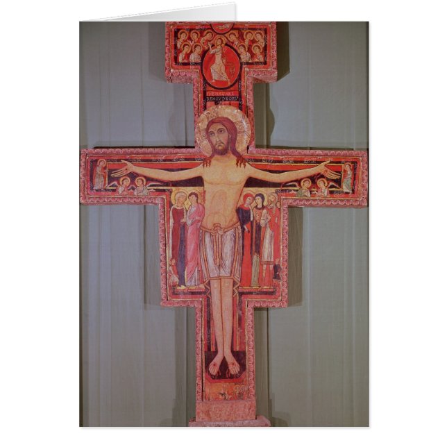 Cartão O crucifixo de St. Damian (Frente)