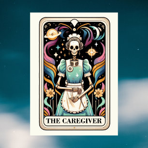 Cartão O Cuidador Tarot Carta Dia das Mães Esqueleto