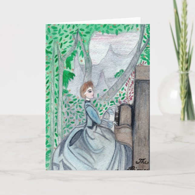 Cartão O cumprimento do piano (Frente)