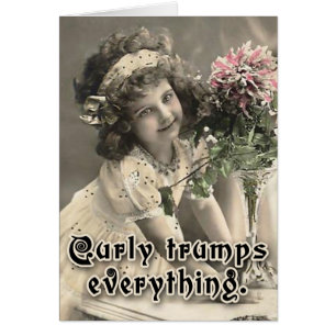 Cartão O Curly Trumpa Tudo O Que É Bonito