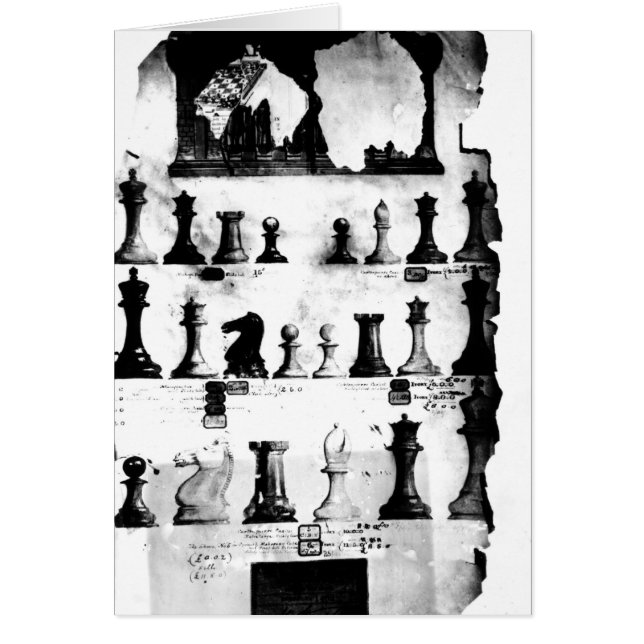 Cartão O Desenho Da Patente De Staunton (Frente)