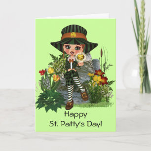 Cartão O design do St Patrick de oferecimento de Kelly