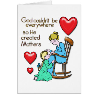 Cartão O deus criou mães