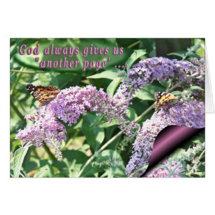 Cartão O deus dá-nos que outro Página-adiciona suas