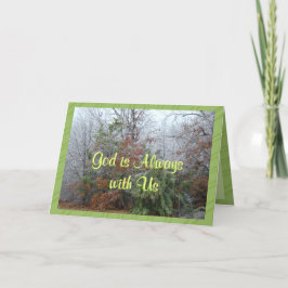 Cartão O deus é Alwayswith-personaliza toda a ocasião