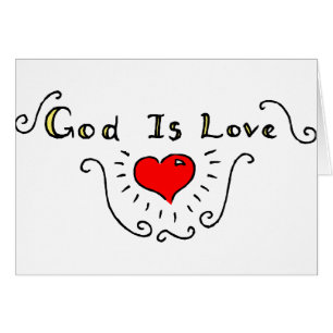 Cartão O deus é amor