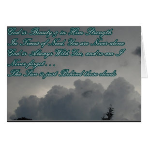 Cartão O deus é força