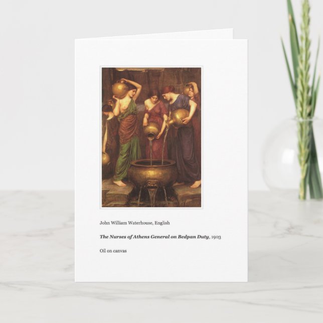 CARTÃO O DEVER DE BEDPAN BEM EM BREVE (Frente)