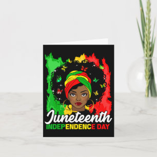 Cartão O Dia da Minha Independência Mulheres Negras Histó