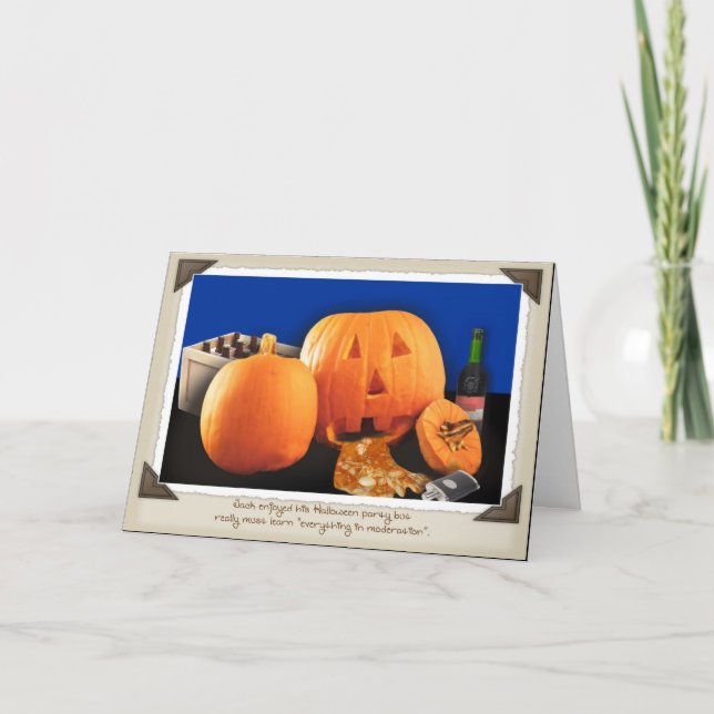 Cartão O Dia das Bruxas (Frente)