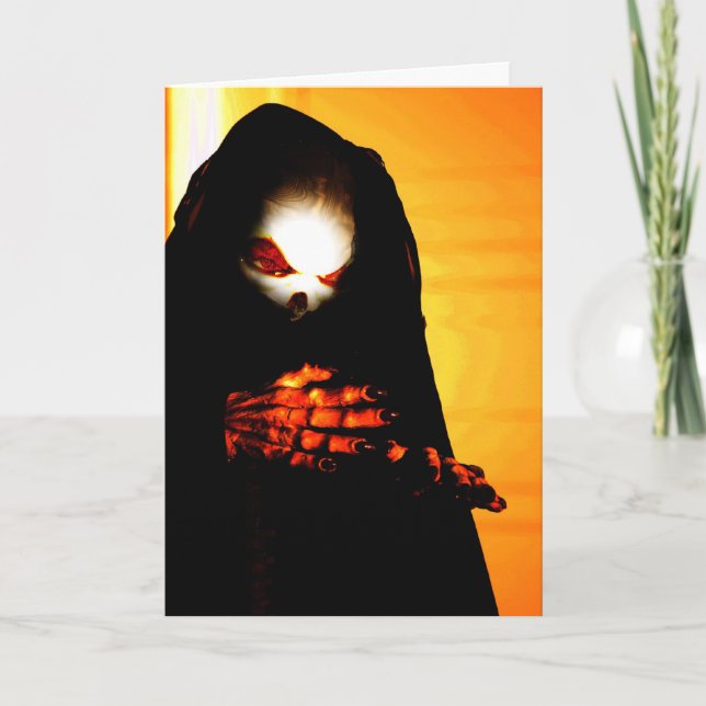 Cartão O Dia das Bruxas (Frente)