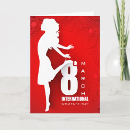 Cartão O dia das mulheres internacionais