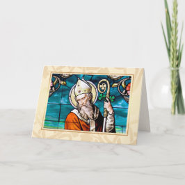 Cartão O Dia de São Patrick abençoa a religião