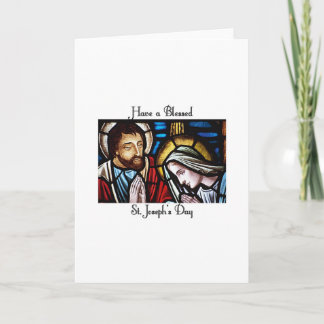 Cartão O dia de St Joseph feliz