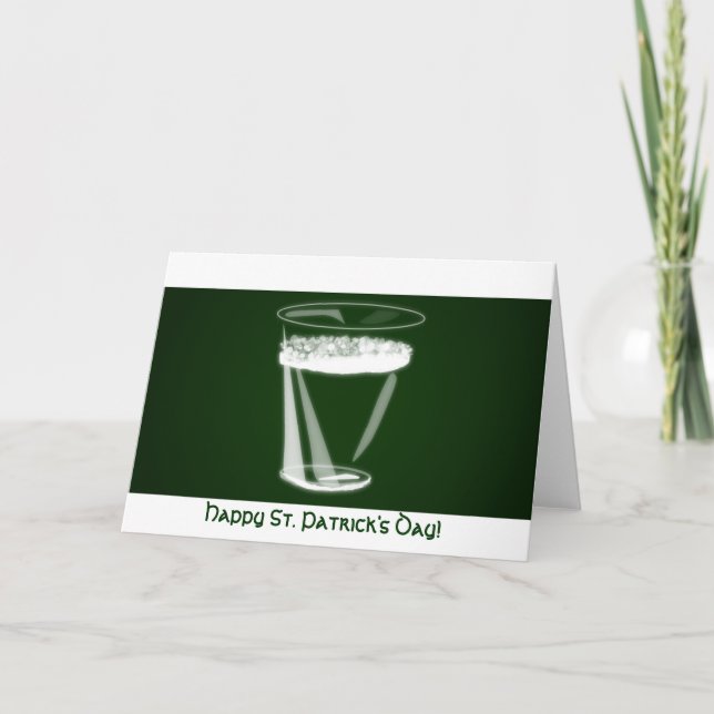 Cartão O dia de St Patrick feliz! (Frente)