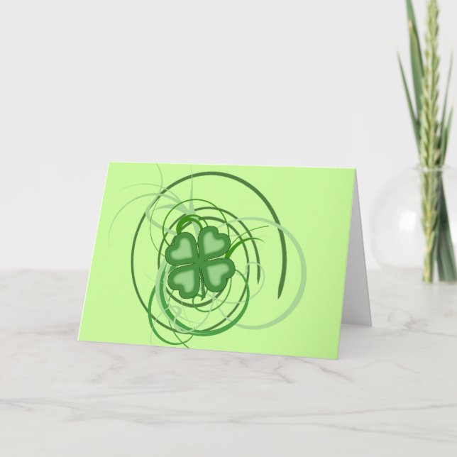 Cartão O dia de St Patrick feliz (Frente)